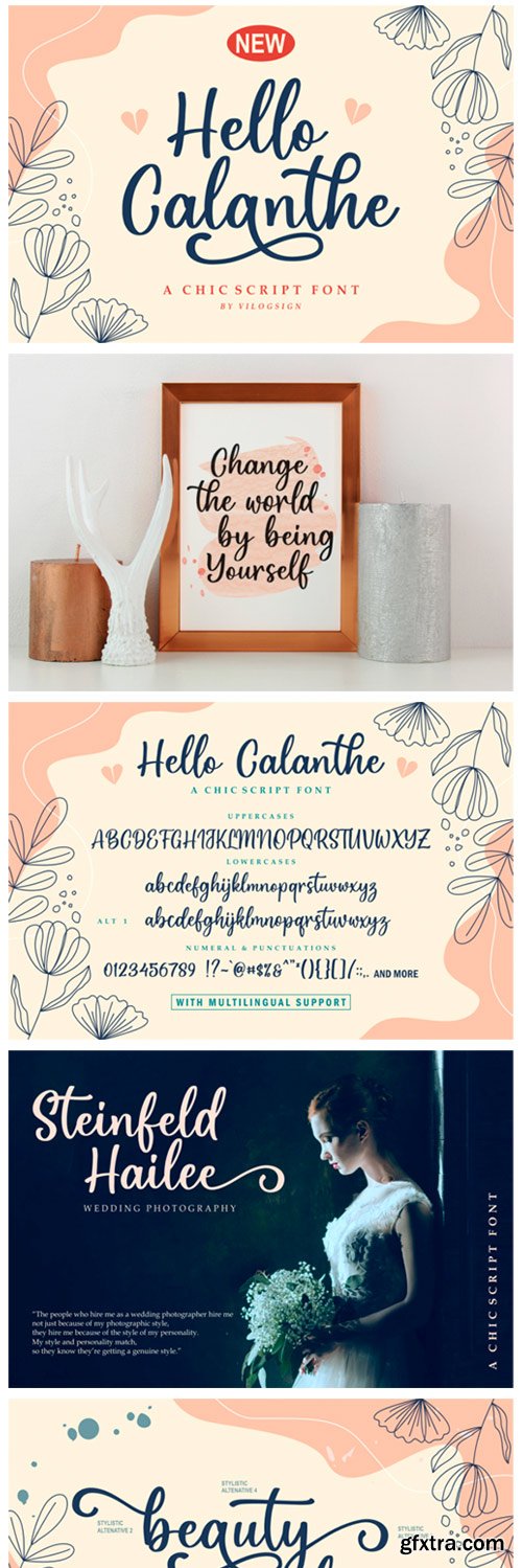 Hello Calanthe Font