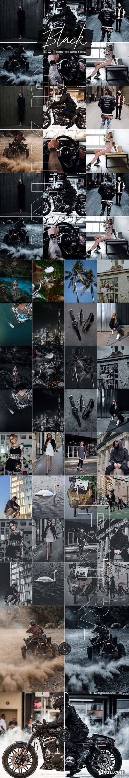 CreativeMarket - Black Lightroom Preset Collection 5832681