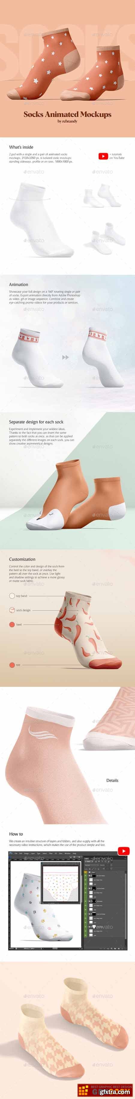 GraphicRiver - Socks Animated Mockups 30007843