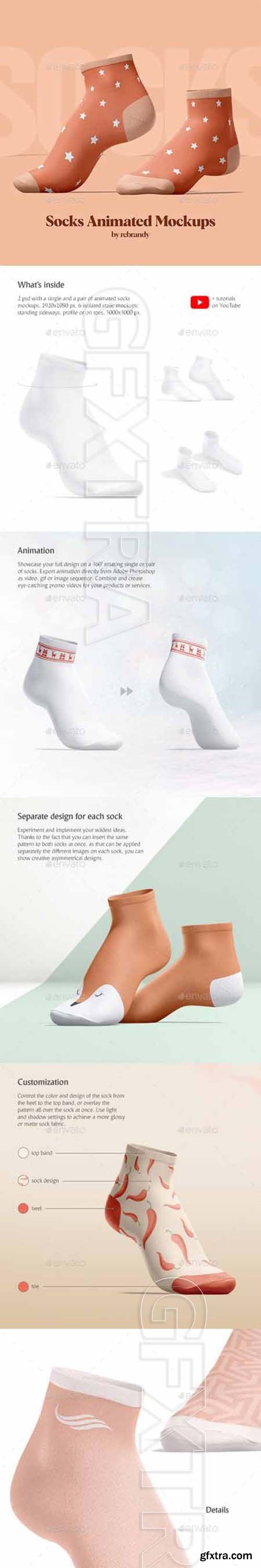 GraphicRiver - Socks Animated Mockups 30007843