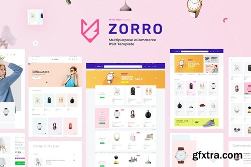 Zorro | Mutilpurpose eCommerce PSD Template