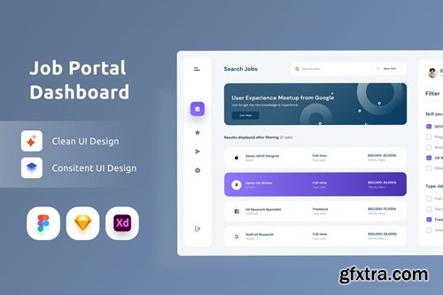 Job Platform Dashboarrd UI Kit