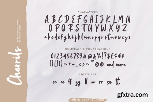 Cherrils - Handwritten Font