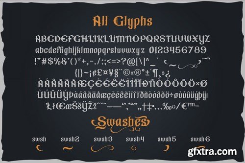 Gorilla beer - gothic typeface