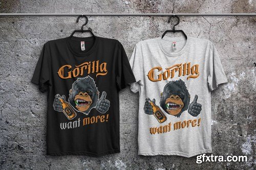 Gorilla beer - gothic typeface