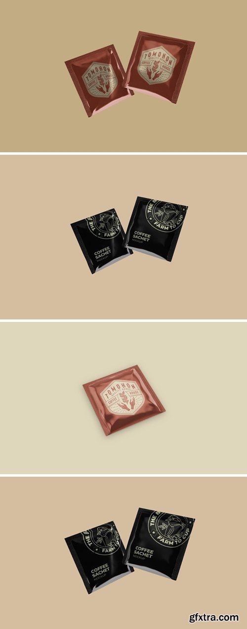 Coffee Sachet Mockup