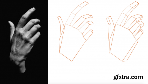  Drawing Hands Using 3 Simple Shapes
