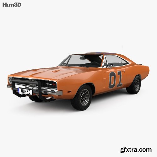 Dodge Charger General Lee 1969 3D model