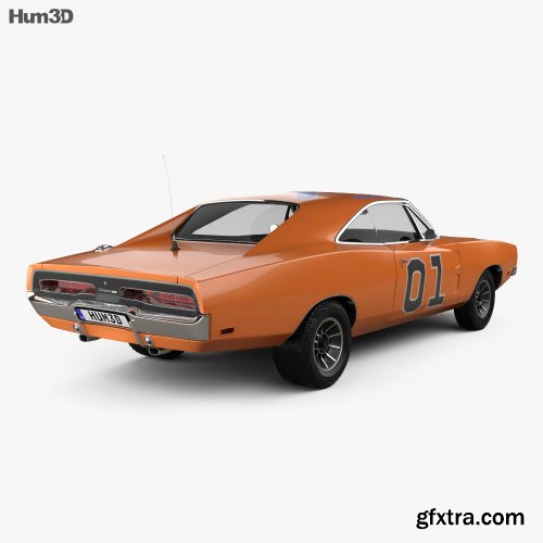 Dodge Charger General Lee 1969 3D model