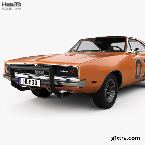 Dodge Charger General Lee 1969 3D model