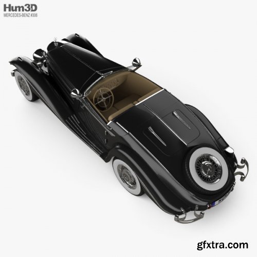 Mercedes-Benz 540K 1936 3D model