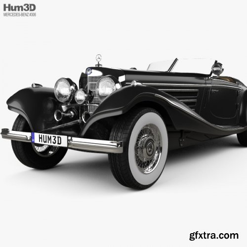 Mercedes-Benz 540K 1936 3D model