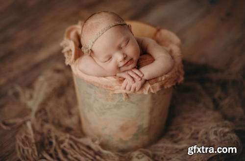 The Unraveled Academy - Posed Newborn Photography Using Props with Emily Hodge