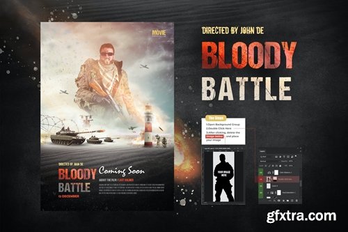 Bloody Battle Movie Poster/Flyer