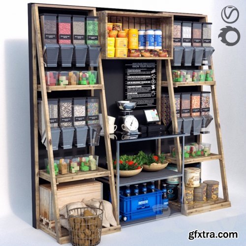 Grocery 3d model