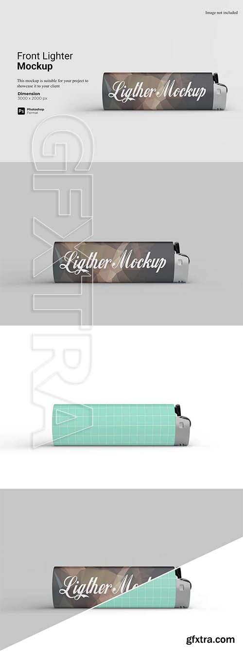 Front View Lighter Mockup