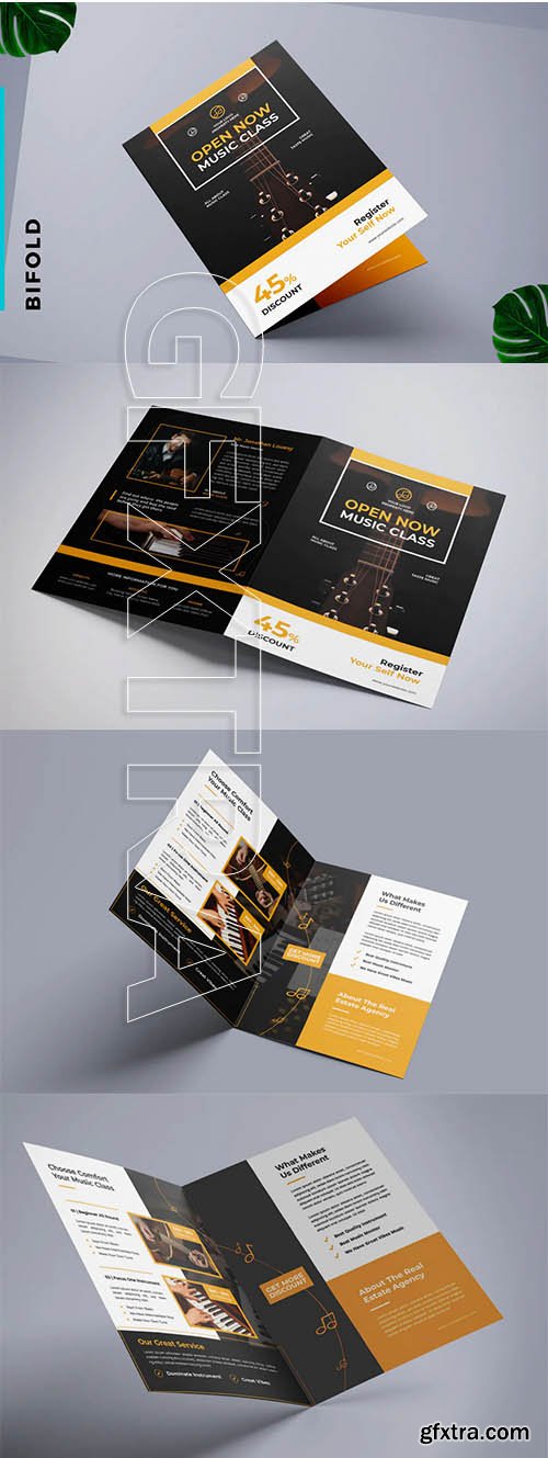 Bifold Brochure Music Class & Music Concert