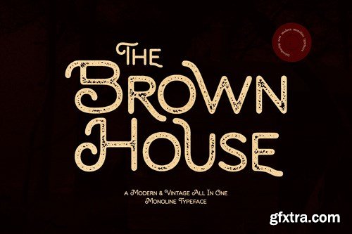 Brown House - Vintage Typeface