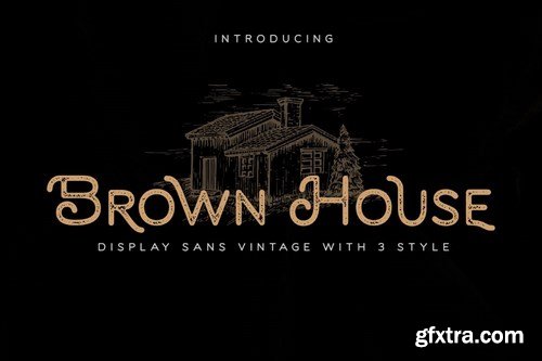 Brown House - Vintage Typeface