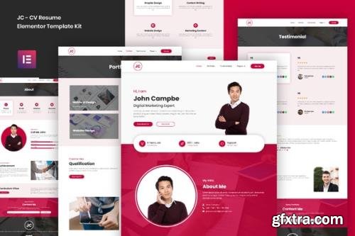 ThemeForest - JC v3.0.11 - CV Resume Elementor Template Kit - 30740831