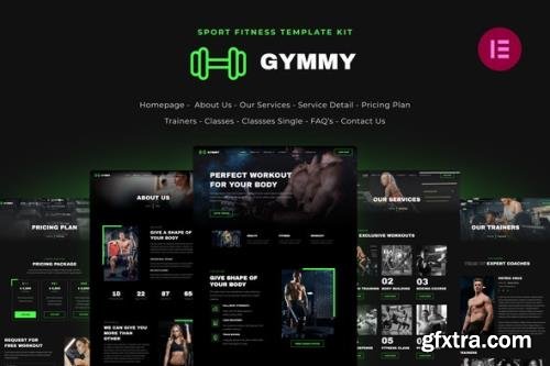 ThemeForest - Gymmy v1.0.1 - Sport & Fitness Elementor Template Kit - 30617275