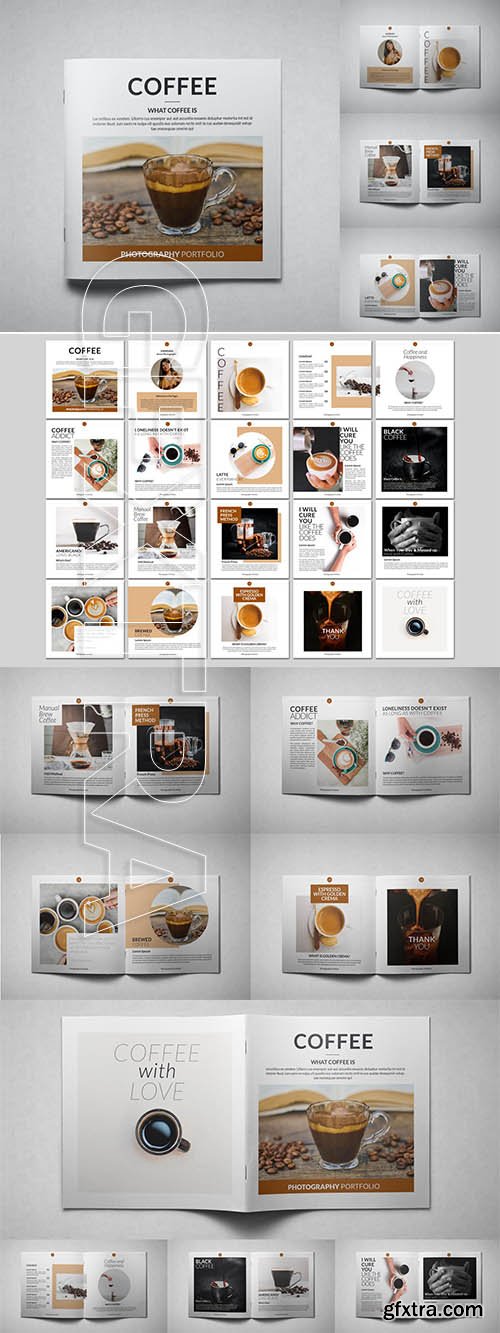 Square Coffee Portfolio Template