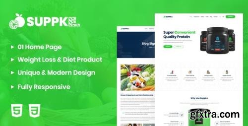 ThemeForest - Suppke v1.0 - Health Supplement Landing Page - 25642980