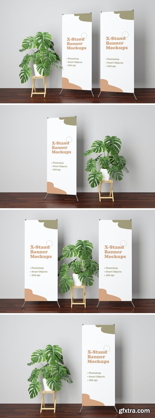 X-Stand Banner Mockups