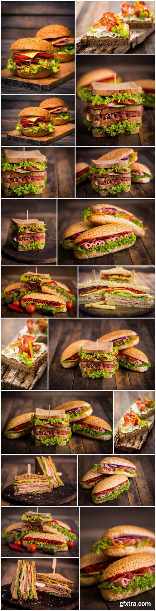 Tasty Sandwiches 10 - Set of 22xUHQ JPEG Professional Stock Images