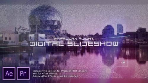 Videohive - Digital Flight Parallax Slideshow