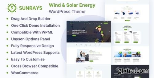 ThemeForest - Sunrays v1.0.0 - Solar Power & Green Energy WordPress theme - 25232671