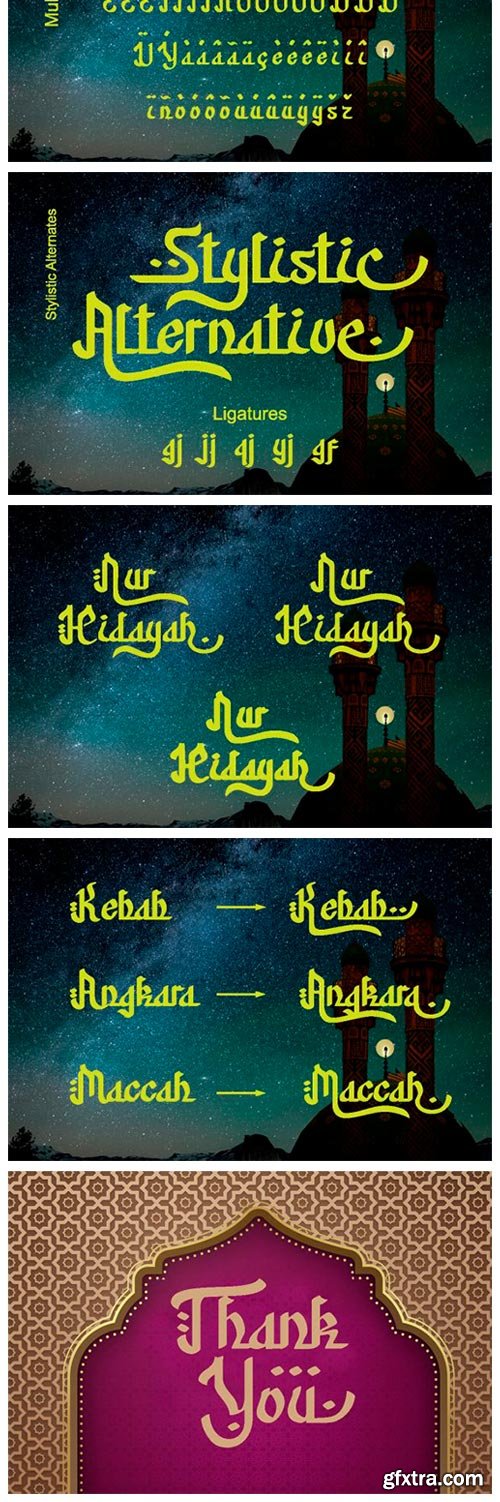 Nur Hidayah Font