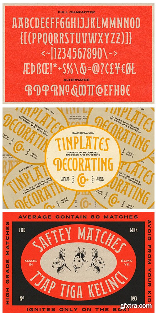 CM - Garyford Vintage Display Font 5890092