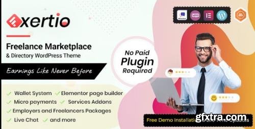 ThemeForest - Exertio v1.0.2 - Freelance Marketplace WordPress Theme - 30602587