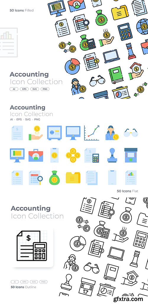 Accounting vector Icons