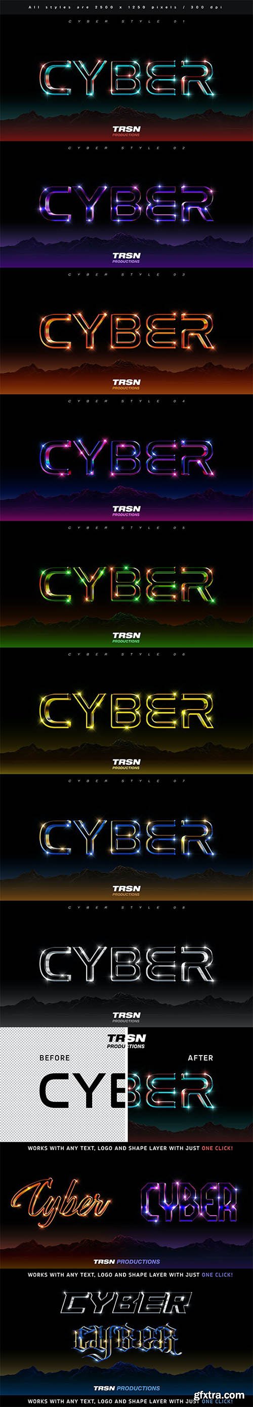 GraphicRiver - Cyber 3D Text Effect Vol 1 30015725