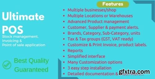 CodeCanyon - Ultimate POS v4.0 - Best Advanced Stock Management, Point of Sale & Invoicing application - 21216332 - NULLED