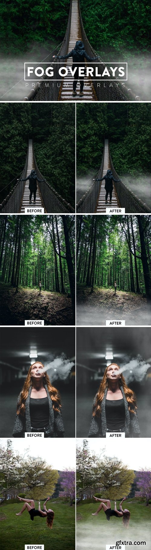 50 Fog Effect Overlays