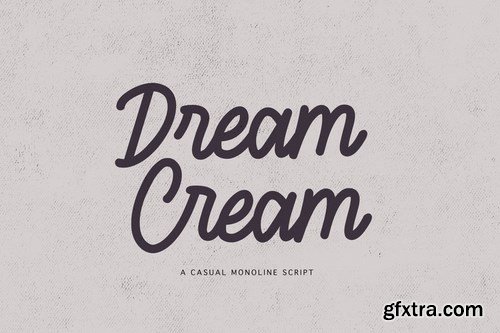 Dream Cream - Casual Monoline Script