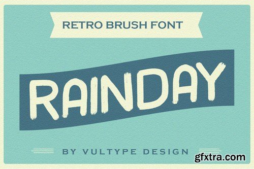 Rainday Vintage Retro Font