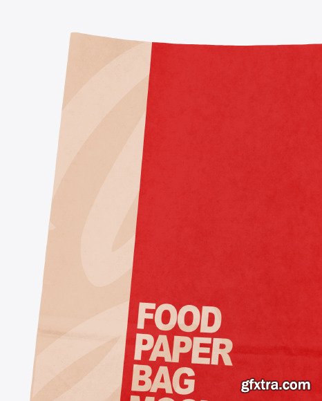Kraft Paper Food Bag Mockup 76316
