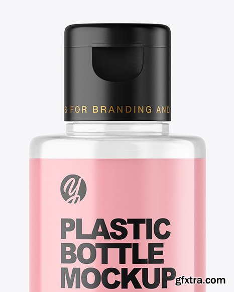 Clear Cosmetic Bottle Mockup 76184