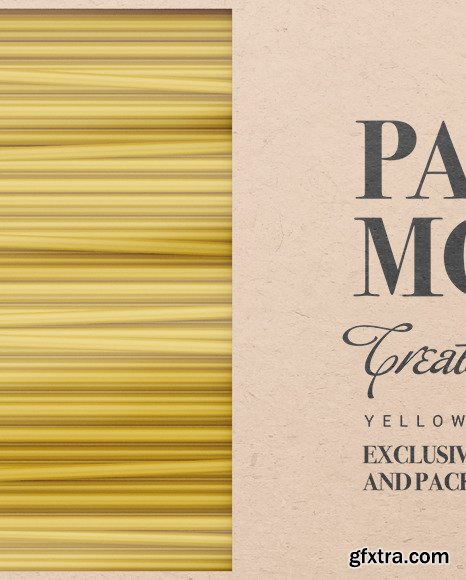 Kraft Box with Spaghetti Mockup 76233