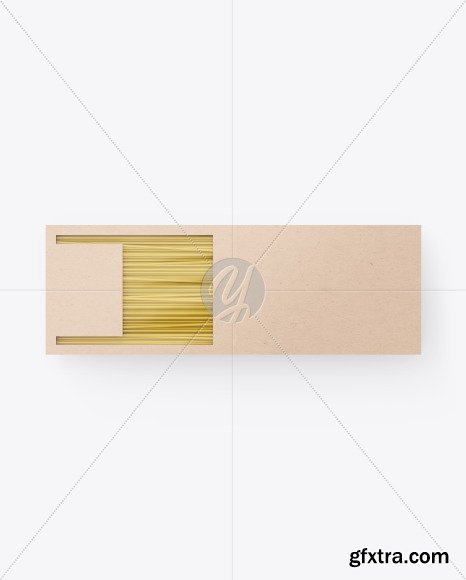 Kraft Box with Spaghetti Mockup 76233