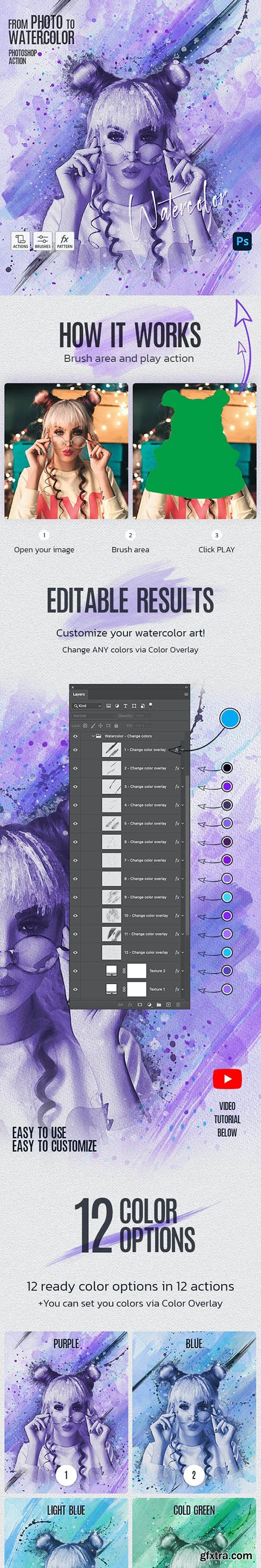 GraphicRiver - Watercolor 2 - Photoshop Action 30632257