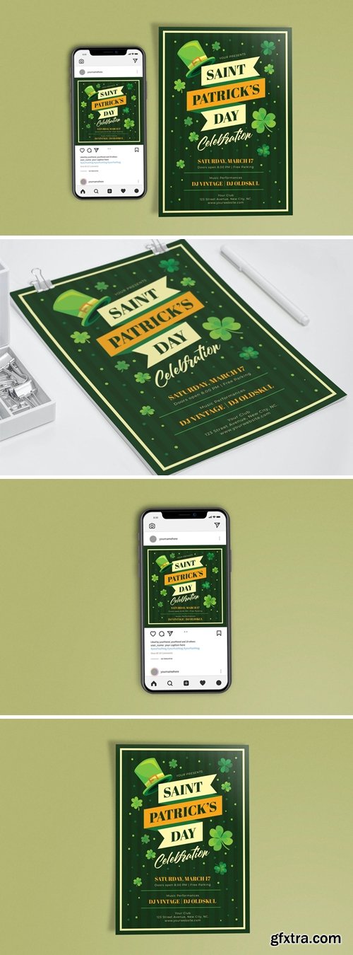 St Patrick\'s Day Celebration Flyers