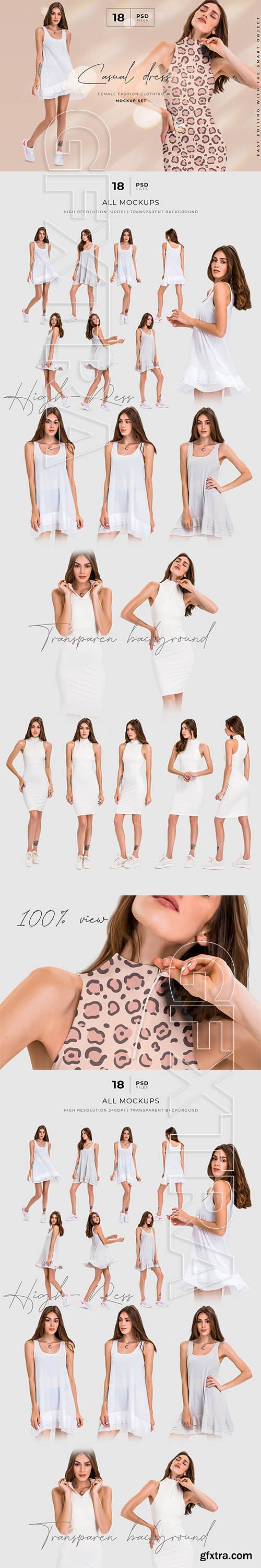 CreativeMarket - Dress Mockup Template Set 5837632