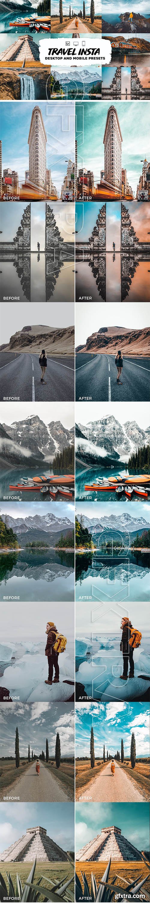 Travel insta Lightroom Presets Mobile & Desktop