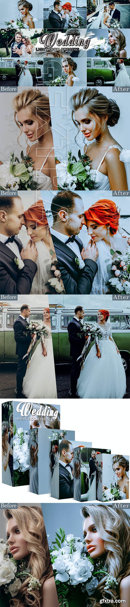 6 Wedding Lightroom Presets Mobile and Desktop