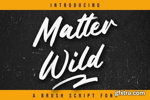 Matter Wild - Brush Font